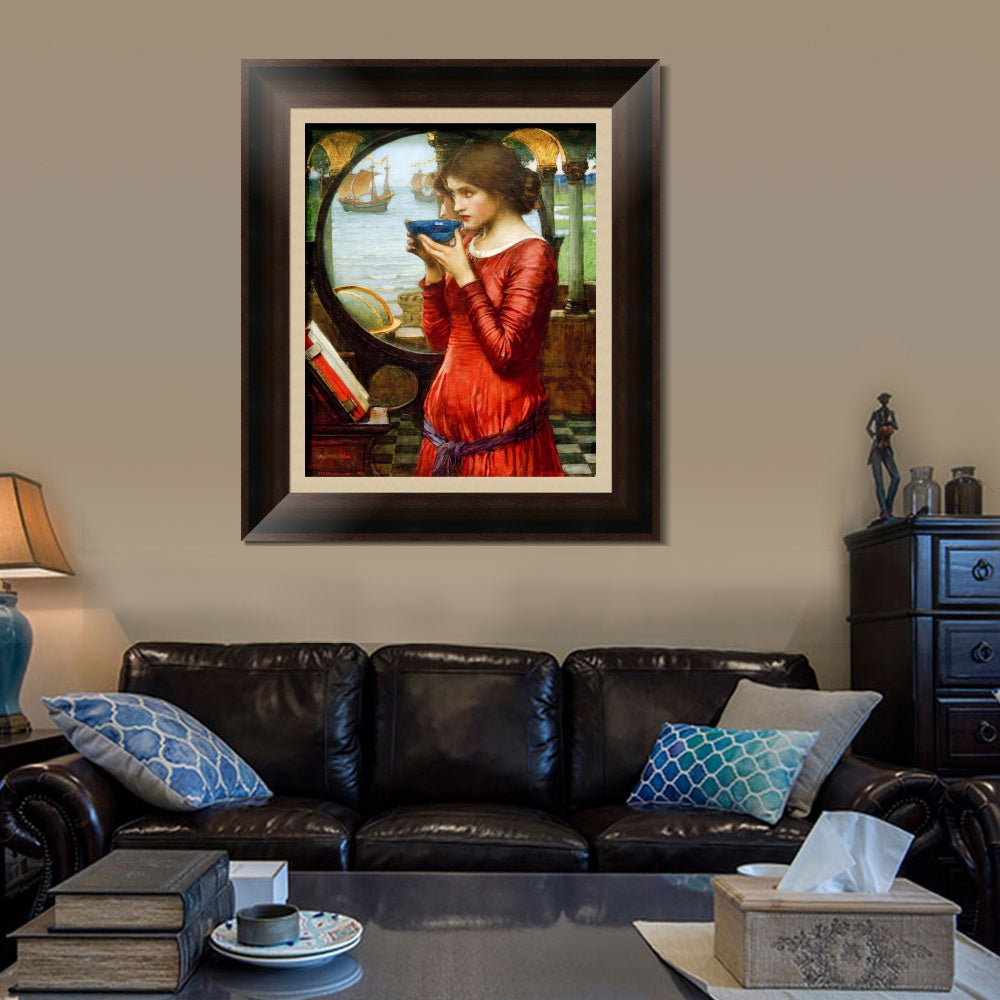 INVIN ART Framed Canvas Art Giclee Print Destiny 1900 by John William Waterhouse Wall Art