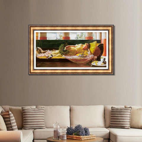 INVIN ART Framed Canvas Art Giclee Print Saint Cecilia 1895 by John William Waterhouse Wall Art Living Room Home Office Decorations