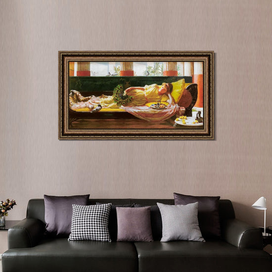 INVIN ART Framed Canvas Art Giclee Print Saint Cecilia 1895 by John William Waterhouse Wall Art