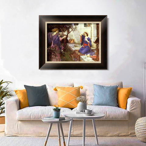 INVIN ART Framed Canvas Art Giclee Print Series#016 by John William Waterhouse Wall Art Living Room Home Office Decorations