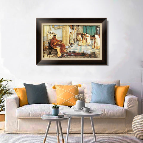 INVIN ART Framed Canvas Art Giclee Print Series#022 by John William Waterhouse Wall Art Living Room Home Office Decorations