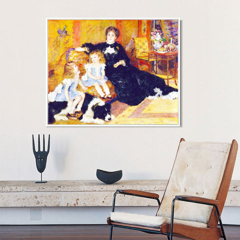 INVIN ART Framed Canvas Madame Georges Charpentier by Pierre Auguste Renoir Wall Art Living Room Home Office Decorations