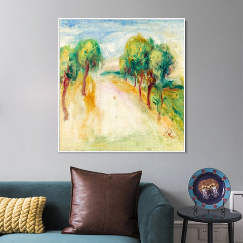 INVIN ART Framed Canvas LA MAISON DE L'ARTISTE by Pierre Auguste Renoir Wall Art Living Room Home Office Decorations