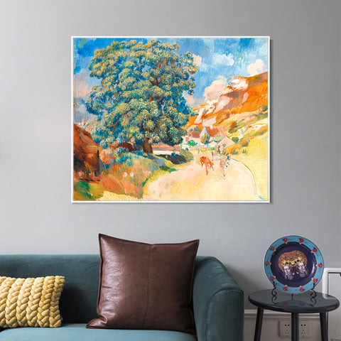 INVIN ART Framed Canvas LE CHALET DE BLANCHE PIERSON A POURVILLE by Pierre Auguste Renoir Wall Art Living Room Home Office Decorations