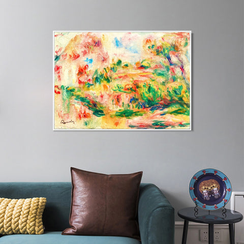 INVIN ART Framed Canvas PAYSAGE 7 by Pierre Auguste Renoir Wall Art Living Room Home Office Decorations