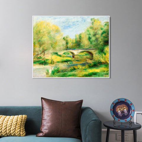 INVIN ART Framed Canvas PAYSAGE 12 by Pierre Auguste Renoir Wall Art Living Room Home Office Decorations