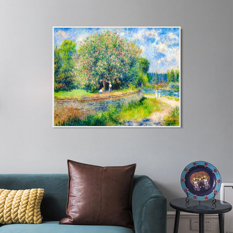 INVIN ART Framed Canvas Series# 137 by Pierre Auguste Renoir Wall Art Living Room Home Office Decorations