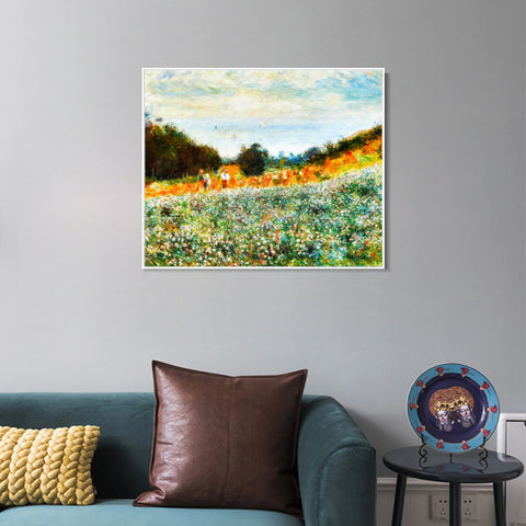 INVIN ART Framed Canvas La Moisson by Pierre Auguste Renoir Wall Art Living Room Home Office Decorations