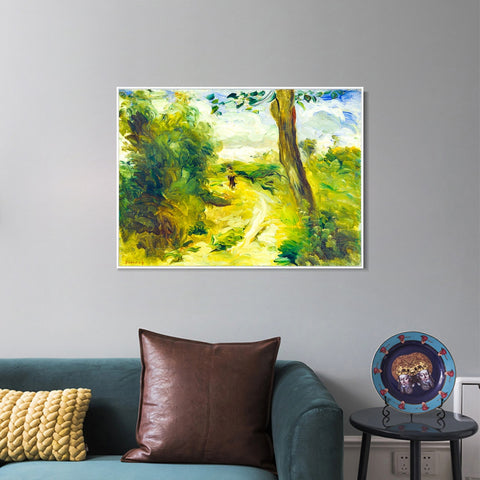 INVIN ART Framed Canvas Landscape between Storms by Pierre Auguste Renoir Wall Art Living Room Home Office Decorations