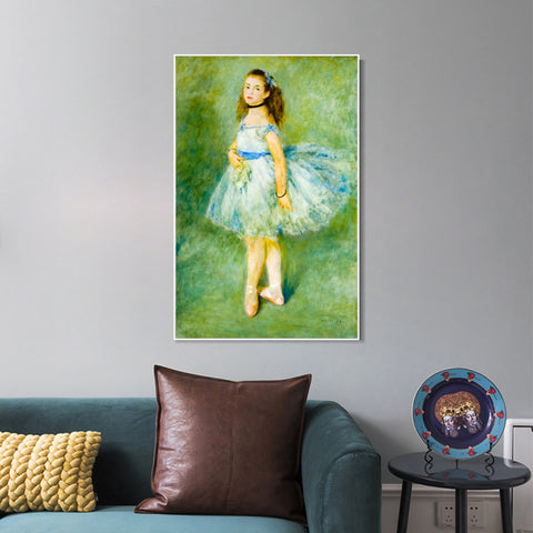 INVIN ART Framed Canvas The Dancer by Pierre Auguste Renoir Wall Art Living Room Home Office Decorations