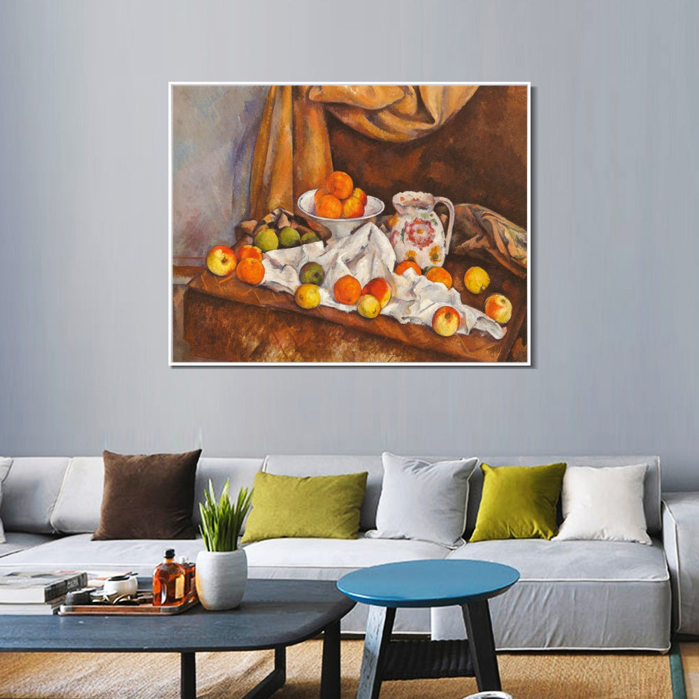 INVIN ART Framed Canvas Giclee Print Art Series#009 by Paul Cezanne Wall Art