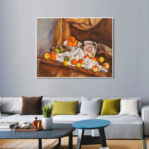 INVIN ART Framed Canvas Giclee Print Art Series#009 by Paul Cezanne Wall Art Living Room Home Office Decorations