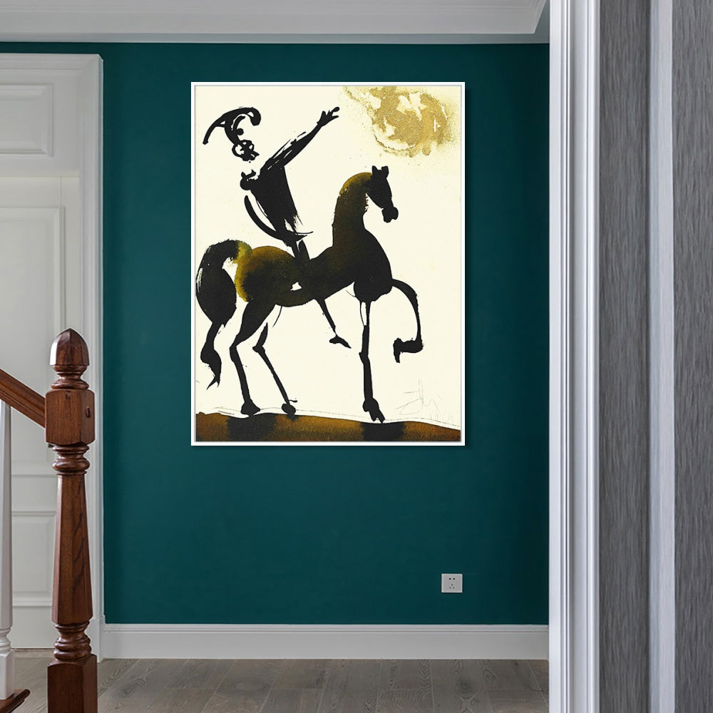 INVIN ART Framed Canvas Series#024 by Salvador Dal Wall Art Living Room Home Office Decorations