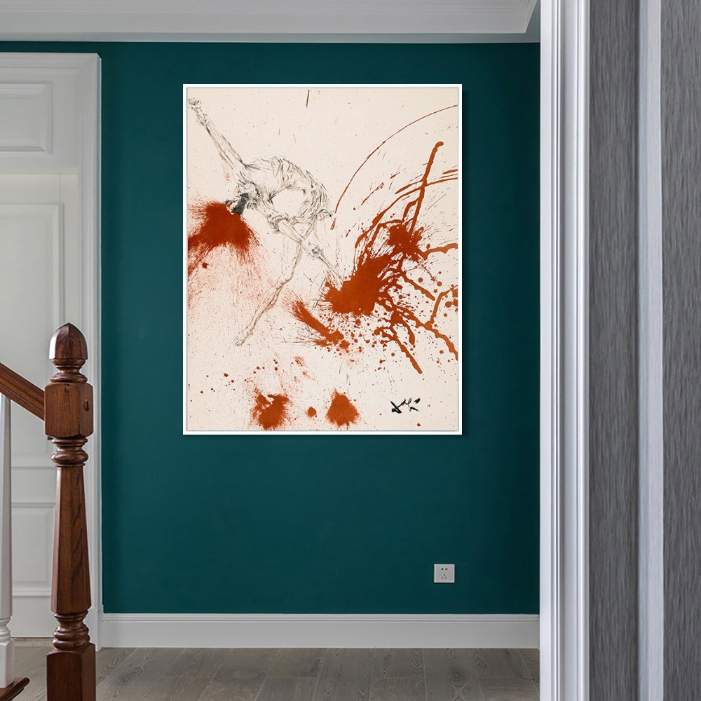 INVIN ART Framed Canvas Series#034 by Salvador Dal Wall Art Living Room Home Office Decorations