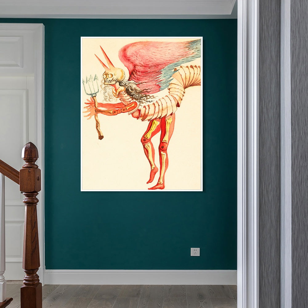INVIN ART Framed Canvas Series#039 by Salvador Dal Wall Art Living Room Home Office Decorations