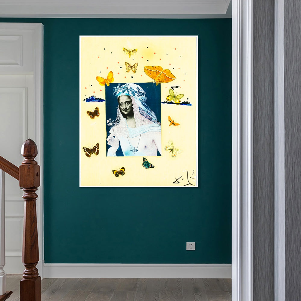 INVIN ART Framed Canvas Series#041 by Salvador Dal Wall Art Living Room Home Office Decorations
