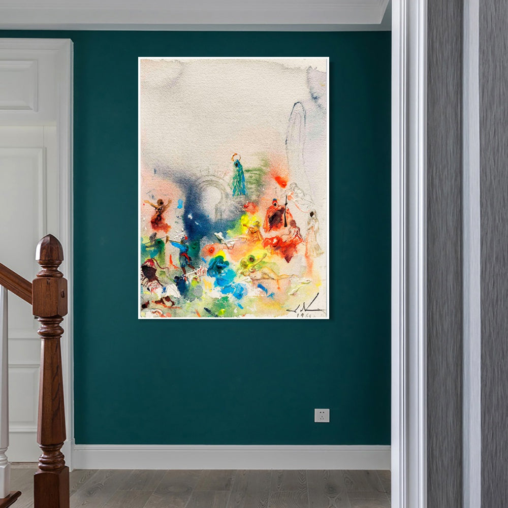 INVIN ART Framed Canvas Series#059 by Salvador Dal Wall Art Living Room Home Office Decorations