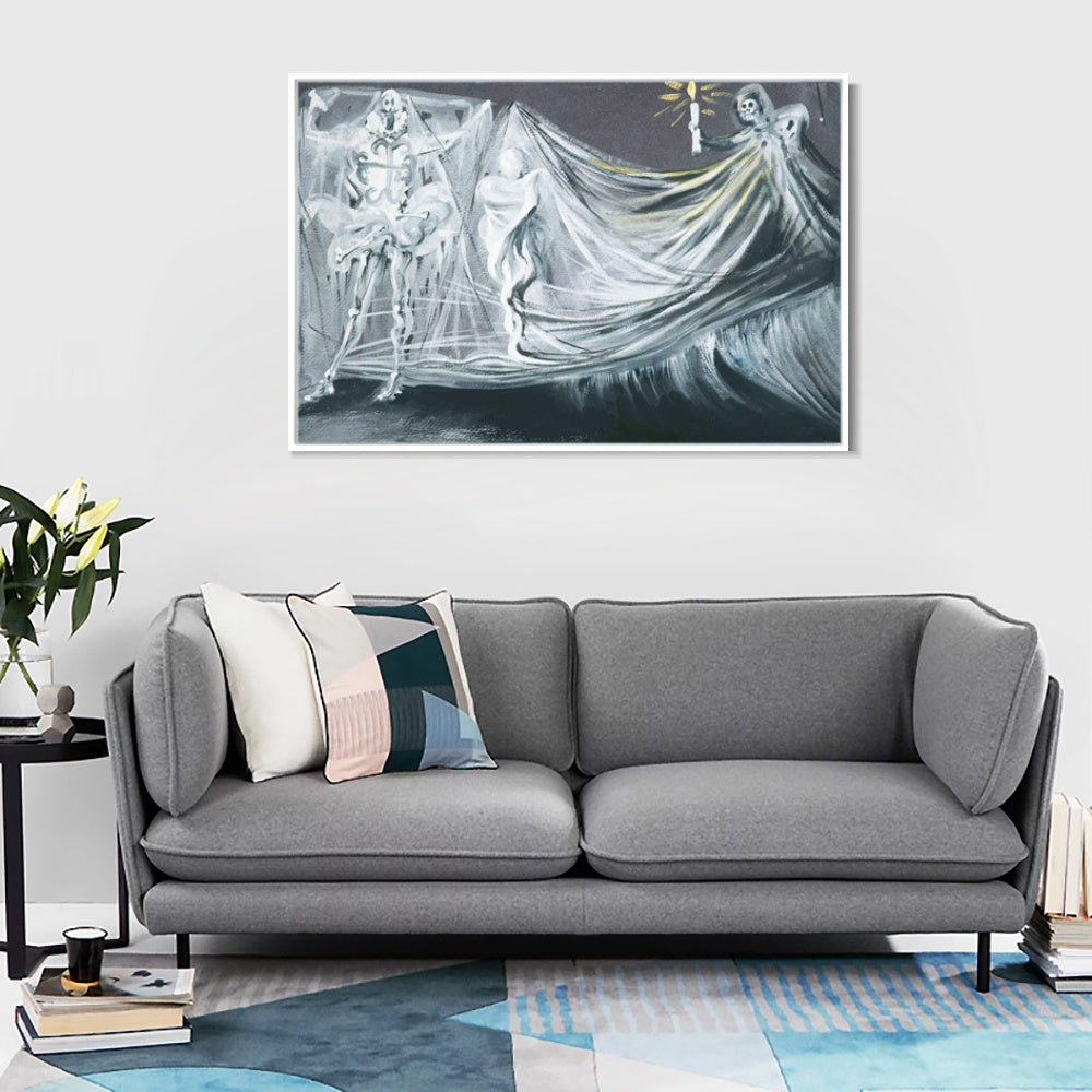 INVIN ART Framed Canvas Series#078 by Salvador Dal Wall Art Living Room Home Office Decorations