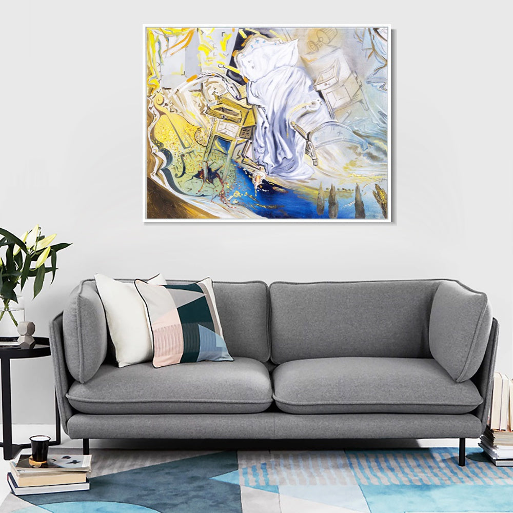 INVIN ART Framed Canvas Series#090 by Salvador Dal Wall Art Living Room Home Office Decorations