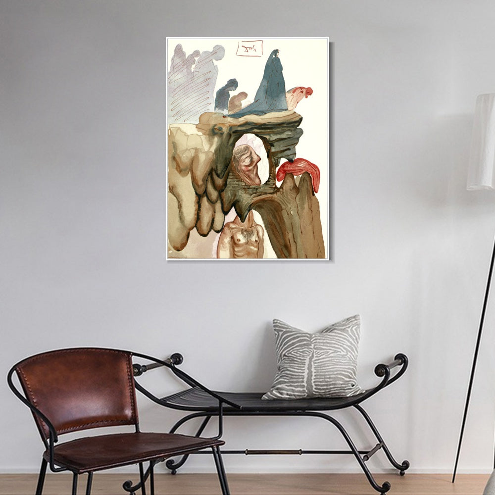 INVIN ART Framed Canvas Series#113 by Salvador Dal Wall Art Living Room Home Office Decorations