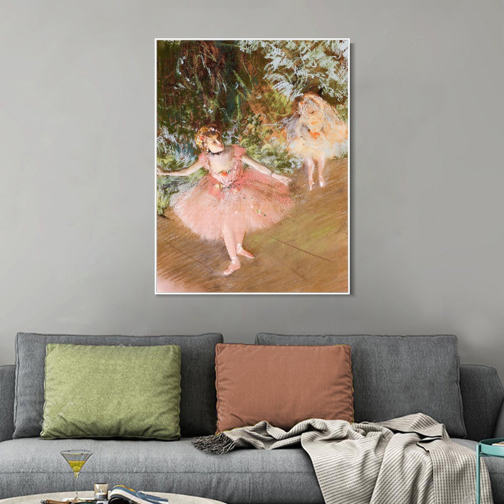 INVIN ART Framed Canvas Giclee Print Art Series#021 by Edgar Degas Wall Art