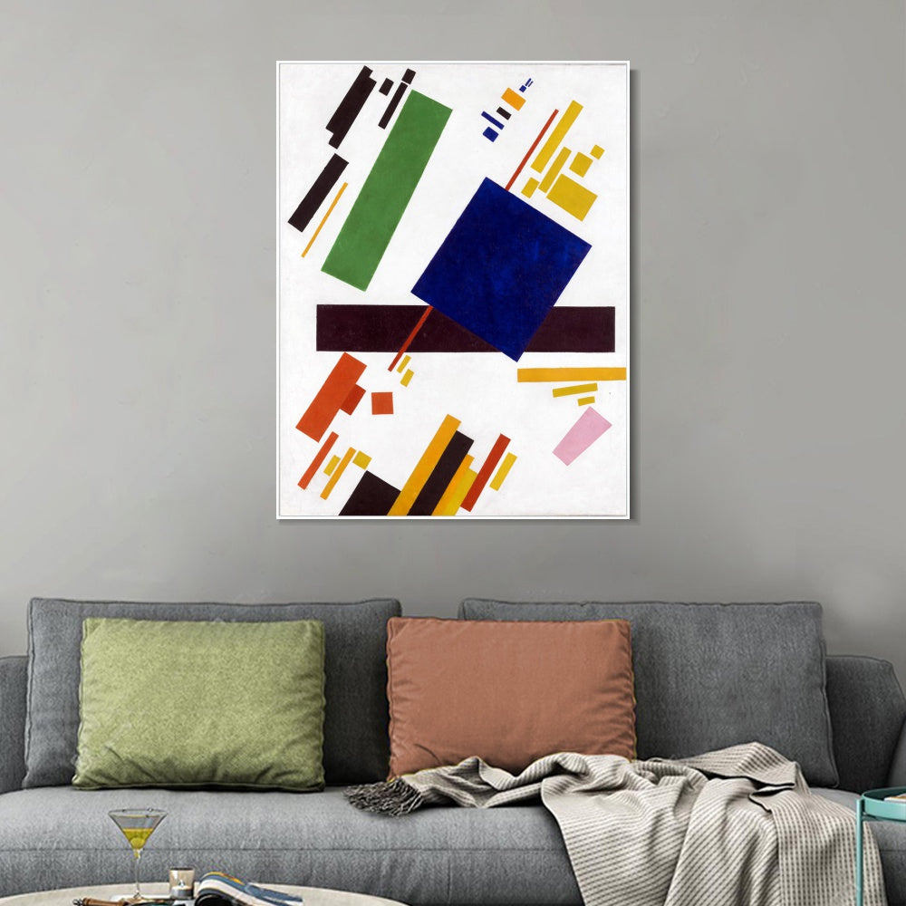 INVIN ART Framed Canvas Giclee Print Art Suprematist#027 by Kasimir Malevich Wall Art Living Room Home Office Decorations