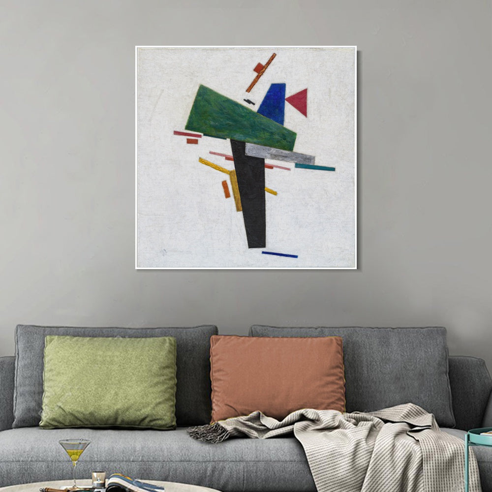INVIN ART Framed Canvas Giclee Print Art Series#038 by Kasimir Malevich Wall Art Living Room Home Office Decorations