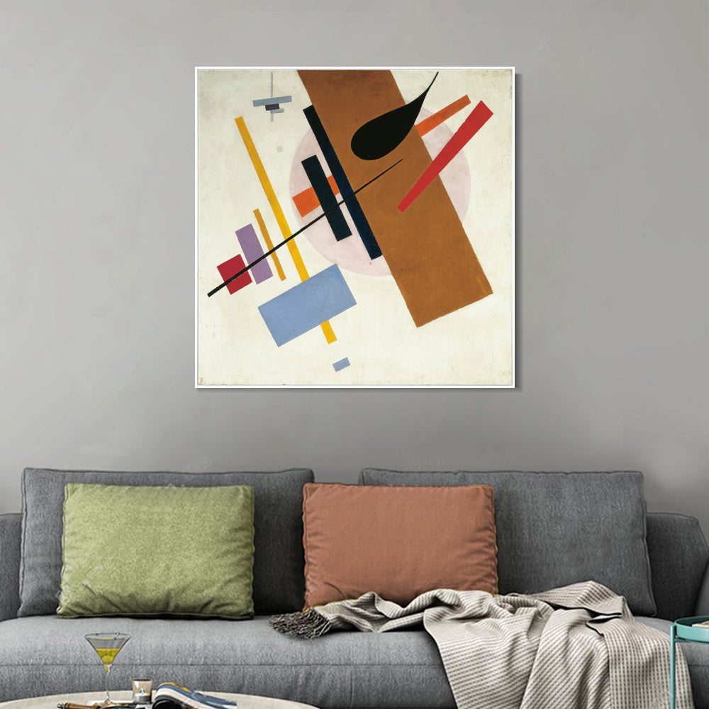 INVIN ART Framed Canvas Giclee Print Art Series#040 by Kasimir Malevich Wall Art Living Room Home Office Decorations