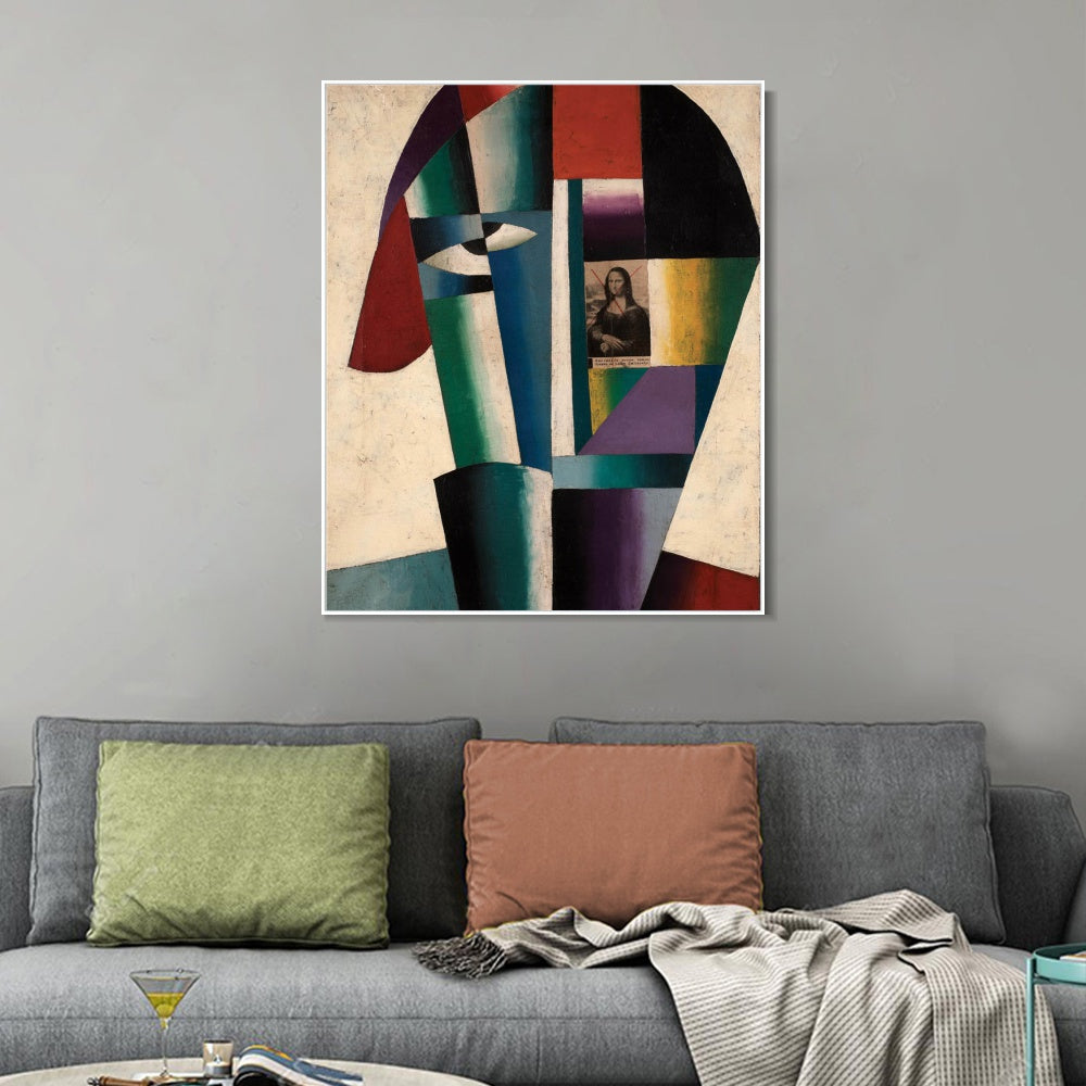 INVIN ART Framed Canvas Giclee Print Art Series#060 by Kasimir Malevich Wall Art Living Room Home Office Decorations