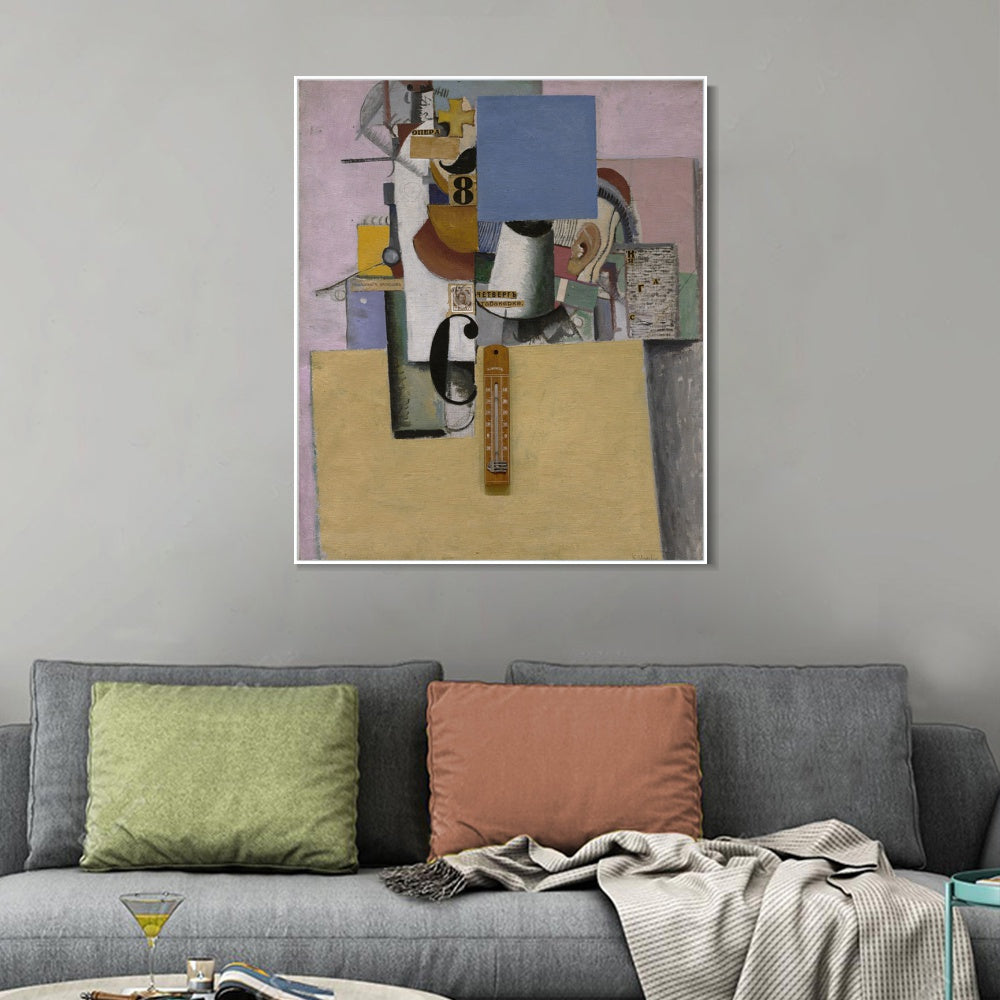 INVIN ART Framed Canvas Giclee Print Art Series#061 by Kasimir Malevich Wall Art Living Room Home Office Decorations