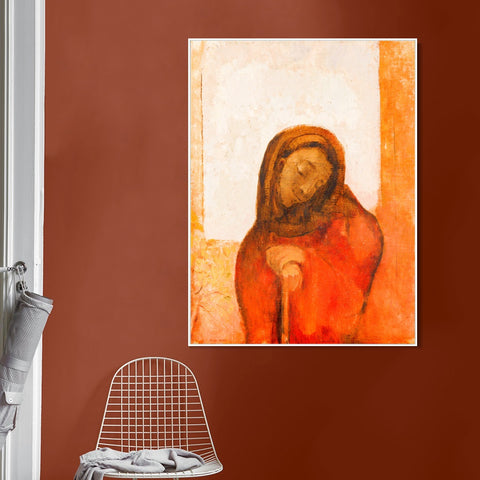INVIN ART Framed Canvas Series#022 by Odilon Redon Wall Art Living Room Home Office Decorations