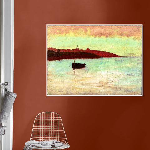 INVIN ART Framed Canvas Series#025 by Odilon Redon Wall Art Living Room Home Office Decorations
