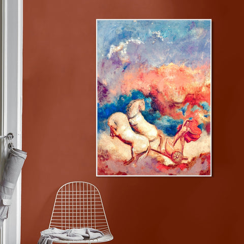 INVIN ART Framed Canvas Series#039 by Odilon Redon Wall Art Living Room Home Office Decorations