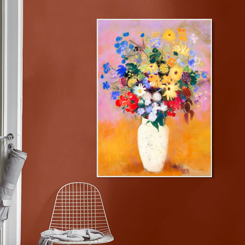 INVIN ART Framed Canvas Series#054 by Odilon Redon Wall Art Living Room Home Office Decorations