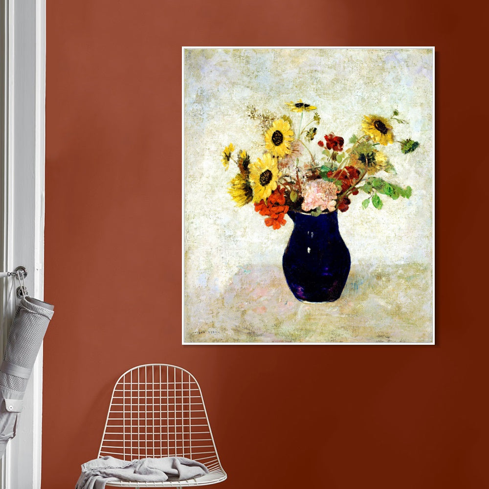 INVIN ART Framed Canvas Series#056 by Odilon Redon Wall Art Living Room Home Office Decorations