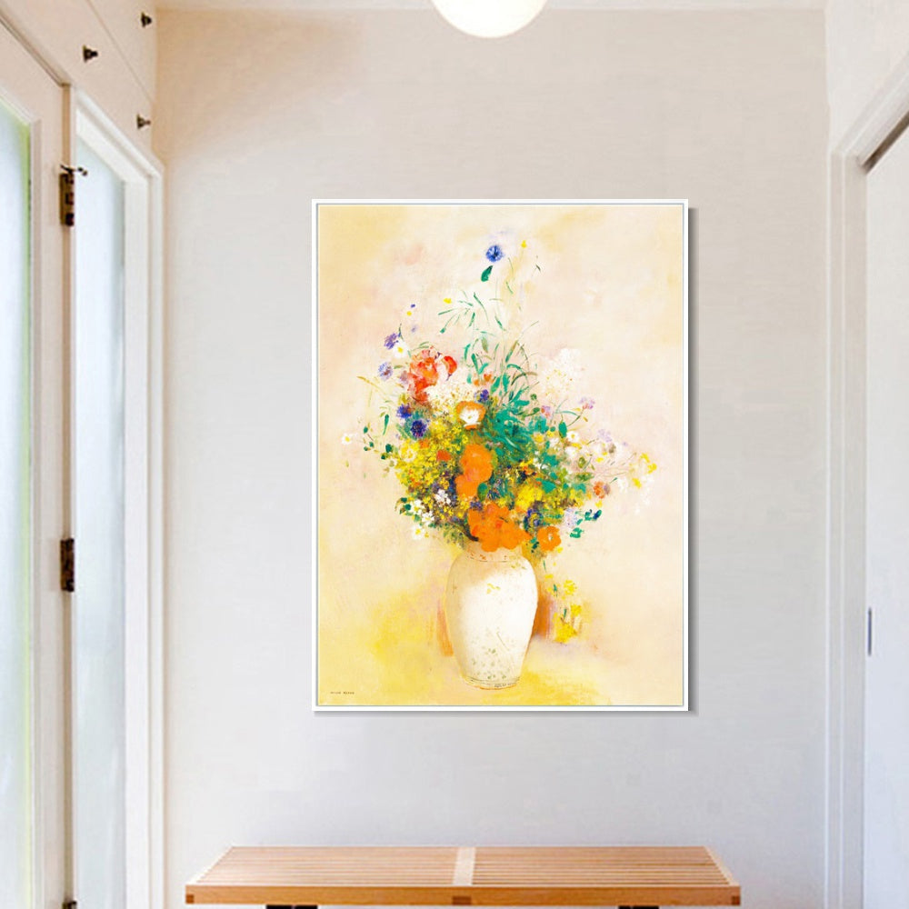 INVIN ART Framed Canvas Series#059 by Odilon Redon Wall Art Living Room Home Office Decorations