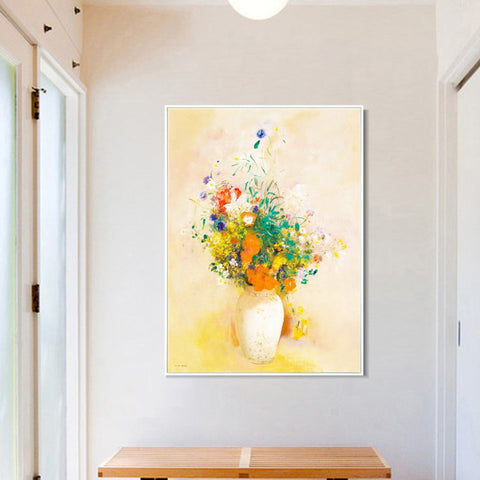 INVIN ART Framed Canvas Series#059 by Odilon Redon Wall Art Living Room Home Office Decorations
