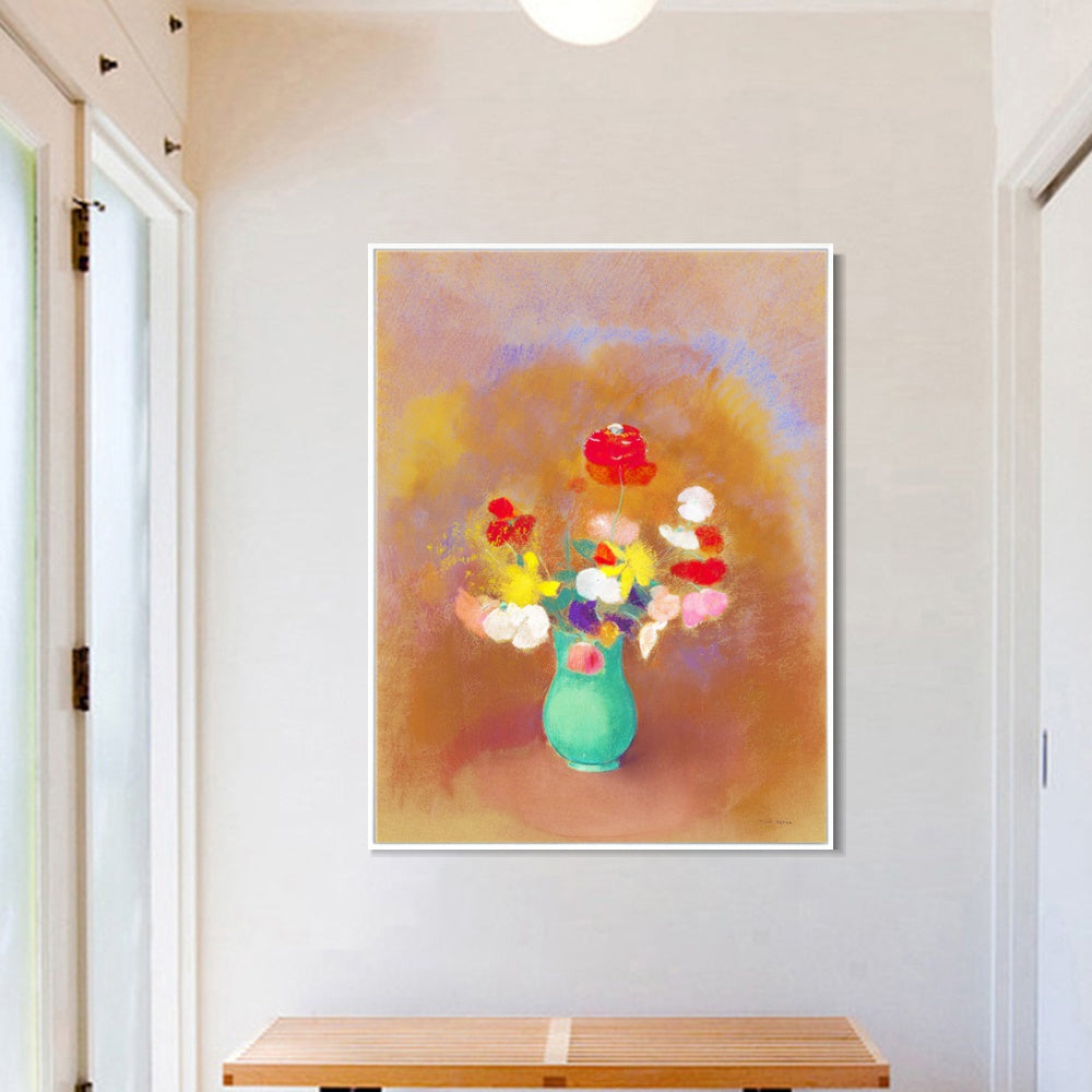 INVIN ART Framed Canvas Series#065 by Odilon Redon Wall Art Living Room Home Office Decorations