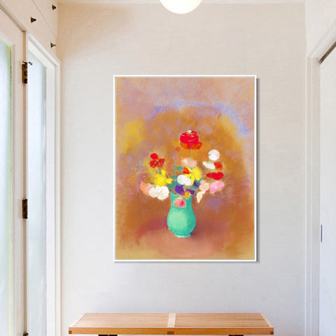 INVIN ART Framed Canvas Series#065 by Odilon Redon Wall Art Living Room Home Office Decorations