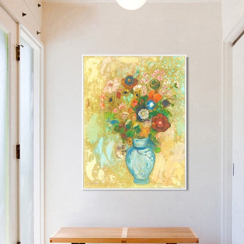 INVIN ART Framed Canvas Series#067 by Odilon Redon Wall Art Living Room Home Office Decorations