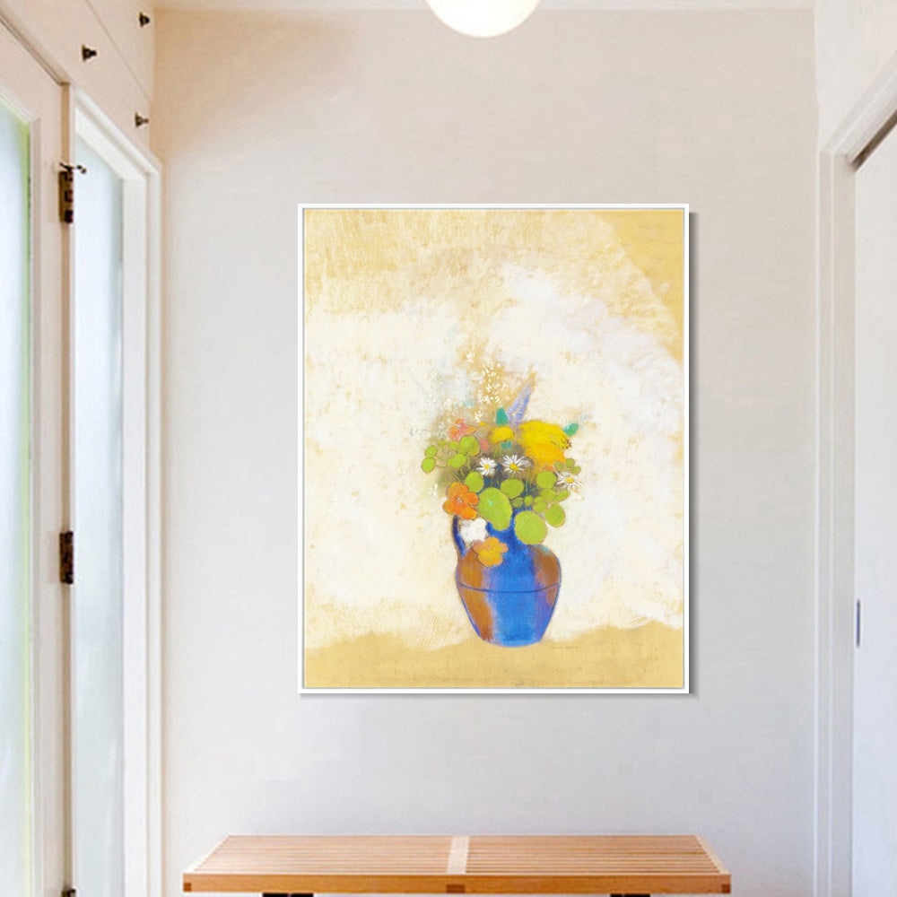 INVIN ART Framed Canvas Series#068 by Odilon Redon Wall Art Living Room Home Office Decorations