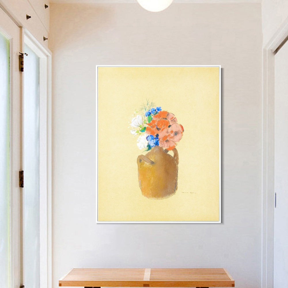 INVIN ART Framed Canvas Series#070 by Odilon Redon Wall Art Living Room Home Office Decorations