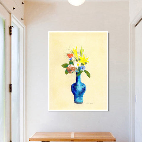 INVIN ART Framed Canvas Series#073 by Odilon Redon Wall Art Living Room Home Office Decorations