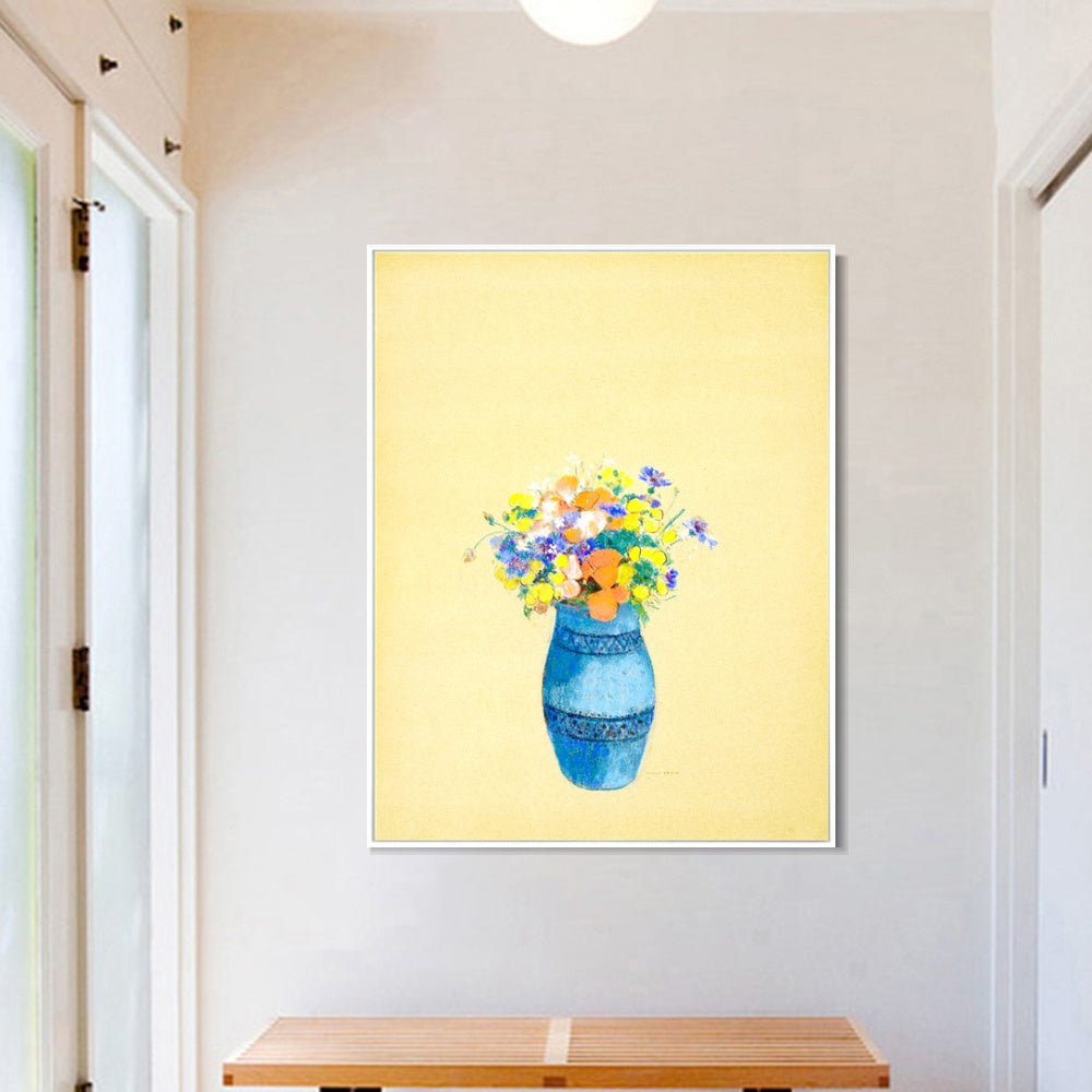 INVIN ART Framed Canvas Series#081 by Odilon Redon Wall Art Living Room Home Office Decorations