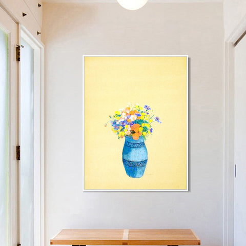 INVIN ART Framed Canvas Series#081 by Odilon Redon Wall Art Living Room Home Office Decorations