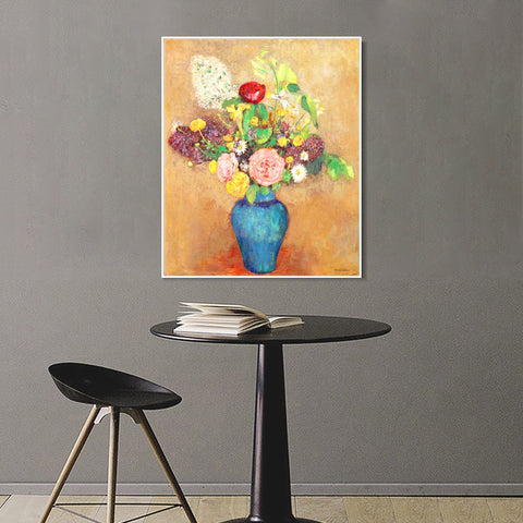 INVIN ART Framed Canvas Series#096 by Odilon Redon Wall Art Living Room Home Office Decorations