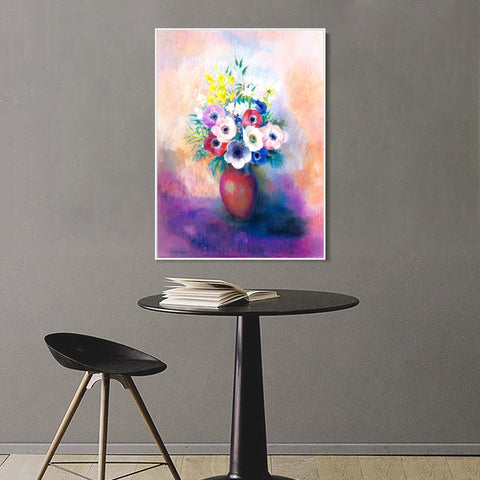 INVIN ART Framed Canvas Series#099 by Odilon Redon Wall Art Living Room Home Office Decorations