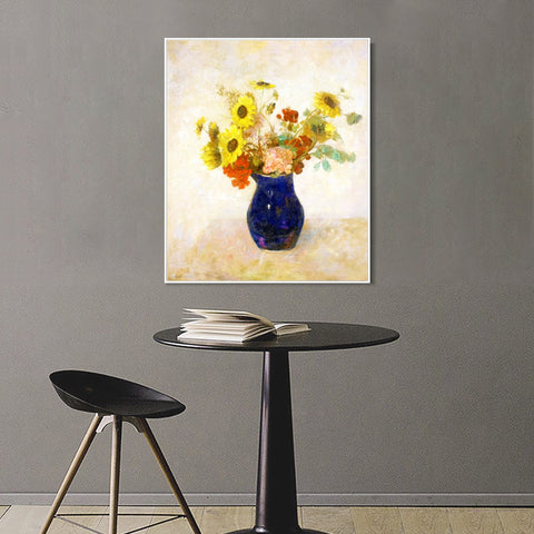 INVIN ART Framed Canvas Series#100 by Odilon Redon Wall Art Living Room Home Office Decorations