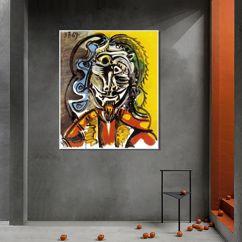 INVIN ART Framed Canvas Giclee Print Art Series#367 by Pablo Picasso Wall Art