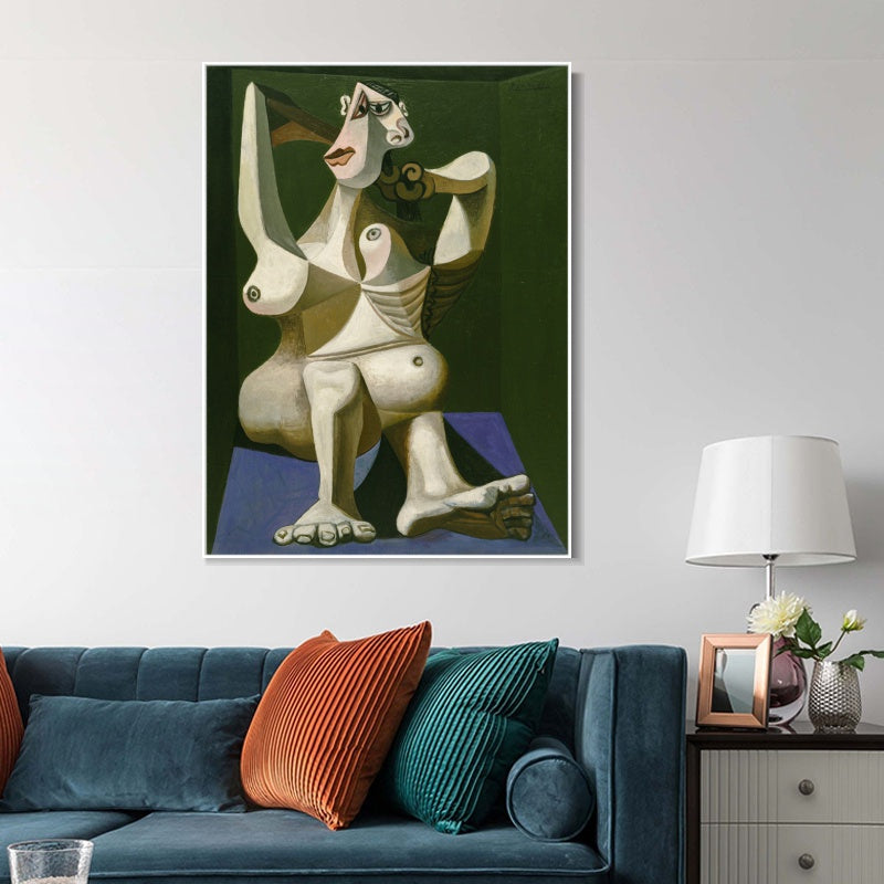 INVIN ART Framed Canvas Giclee Print Art Series#387 by Pablo Picasso Wall Art